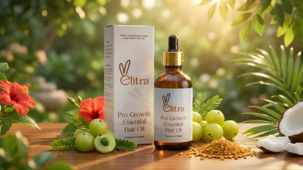 Elitra Pro Growth Hair Oil of  Amla and seeds – Natural Hair Fall & Hair Growth Booster